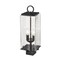 Z-Lite Sana 2 Light Outdoor Post Mount Fixture, Black And Seedy 592PHMS-BK - alternate 2